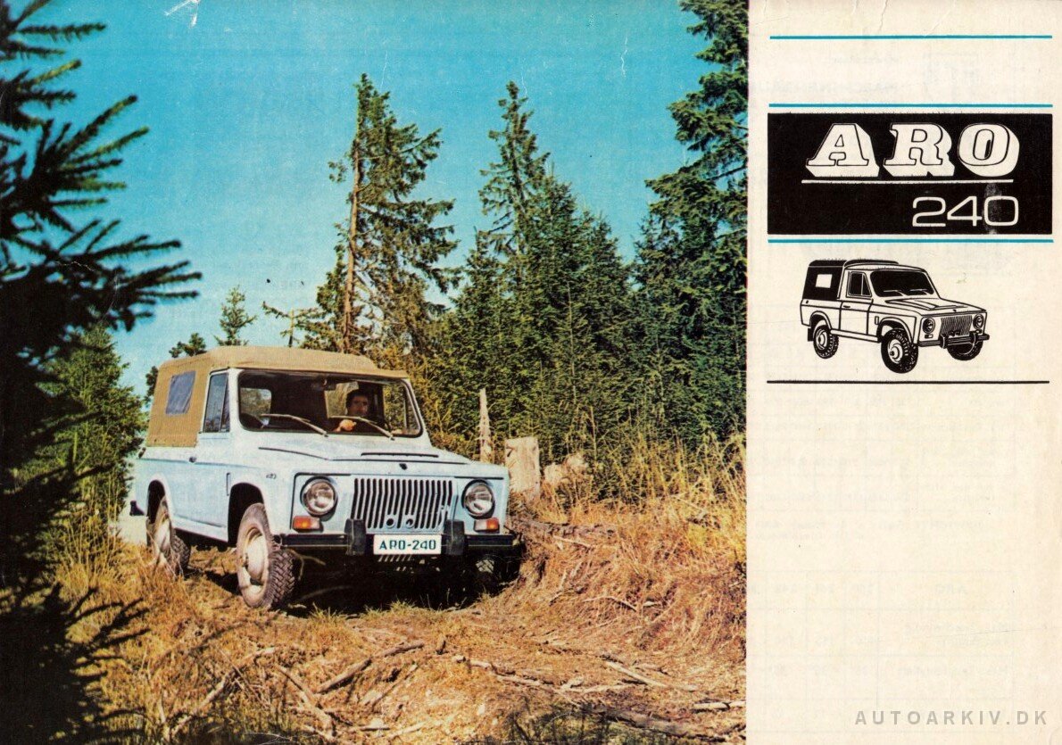 ARO bilbrochure, auto katalog, auto prospekt, automobile literature, 汽车 ...